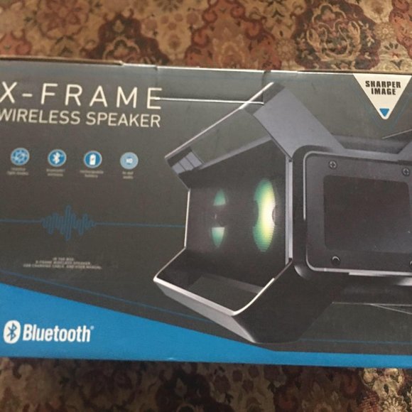 Sharper image x-frame wireless speaker sbt3024b - Picture 1 of 7